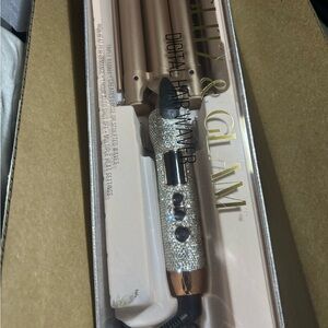 Glitzy & Glam Bedazzled Tripe Barrel Waver